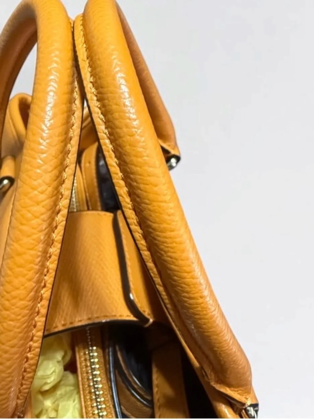 Coach Crossgrain Leather Satchel Caryall top handdle Crossbody Bag